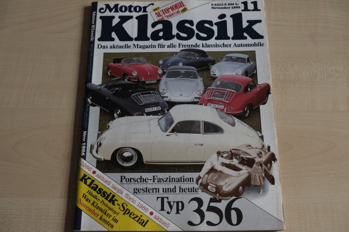 Deckblatt Motor Klassik (11/1986)